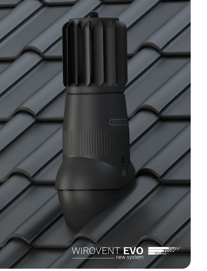 Dachlüfter mit Lüfterkopf für Keramik- und Betondachziegel – Typ 07 – BRAAS Tegalit Protegon – Braun – RAL 8017 – DN 125, Lüfterkopf Polypropylen